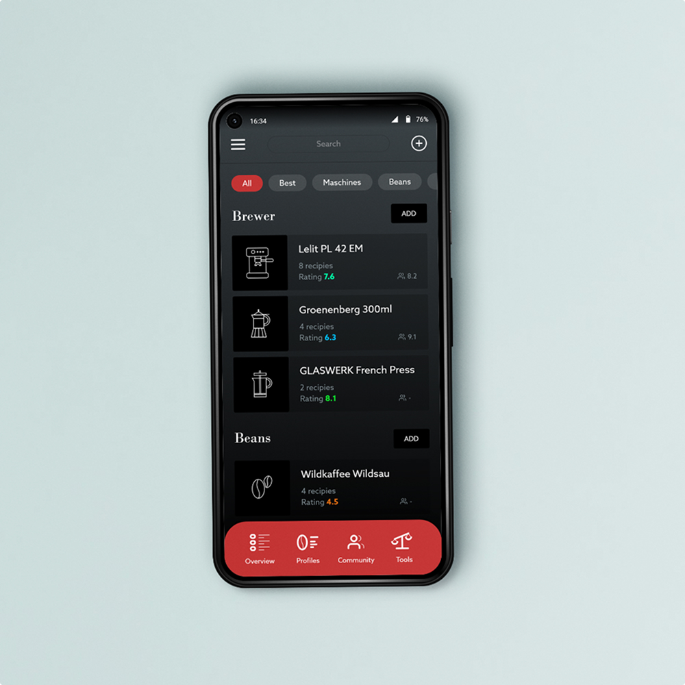 Coffee Diary for iOS and Android